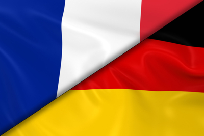 Combination of French and German Flags